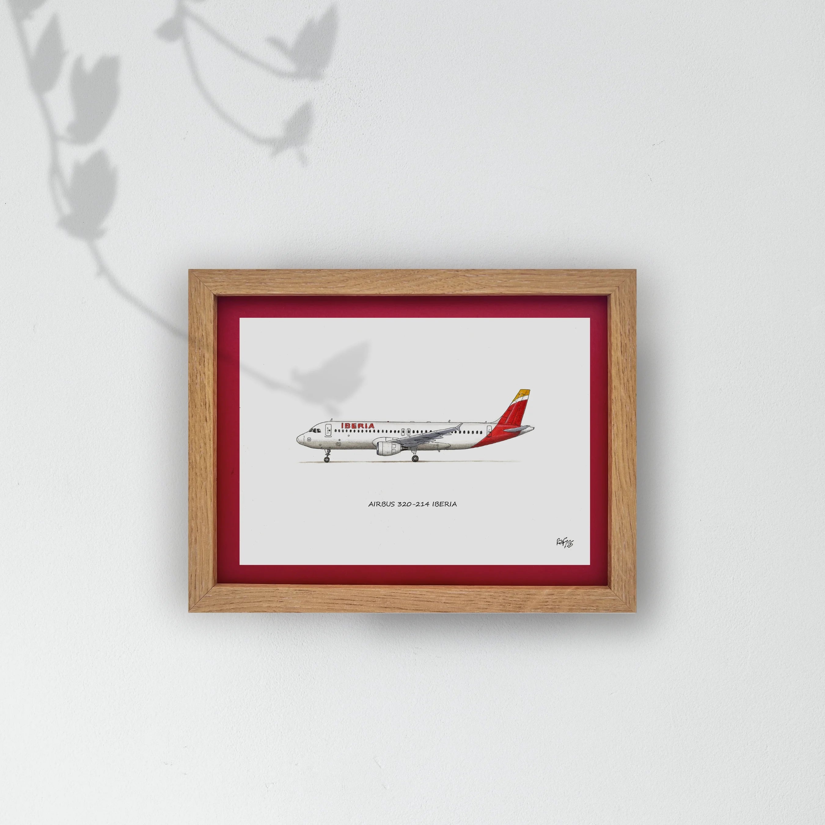 Lámina del avión A320-214 - IBE