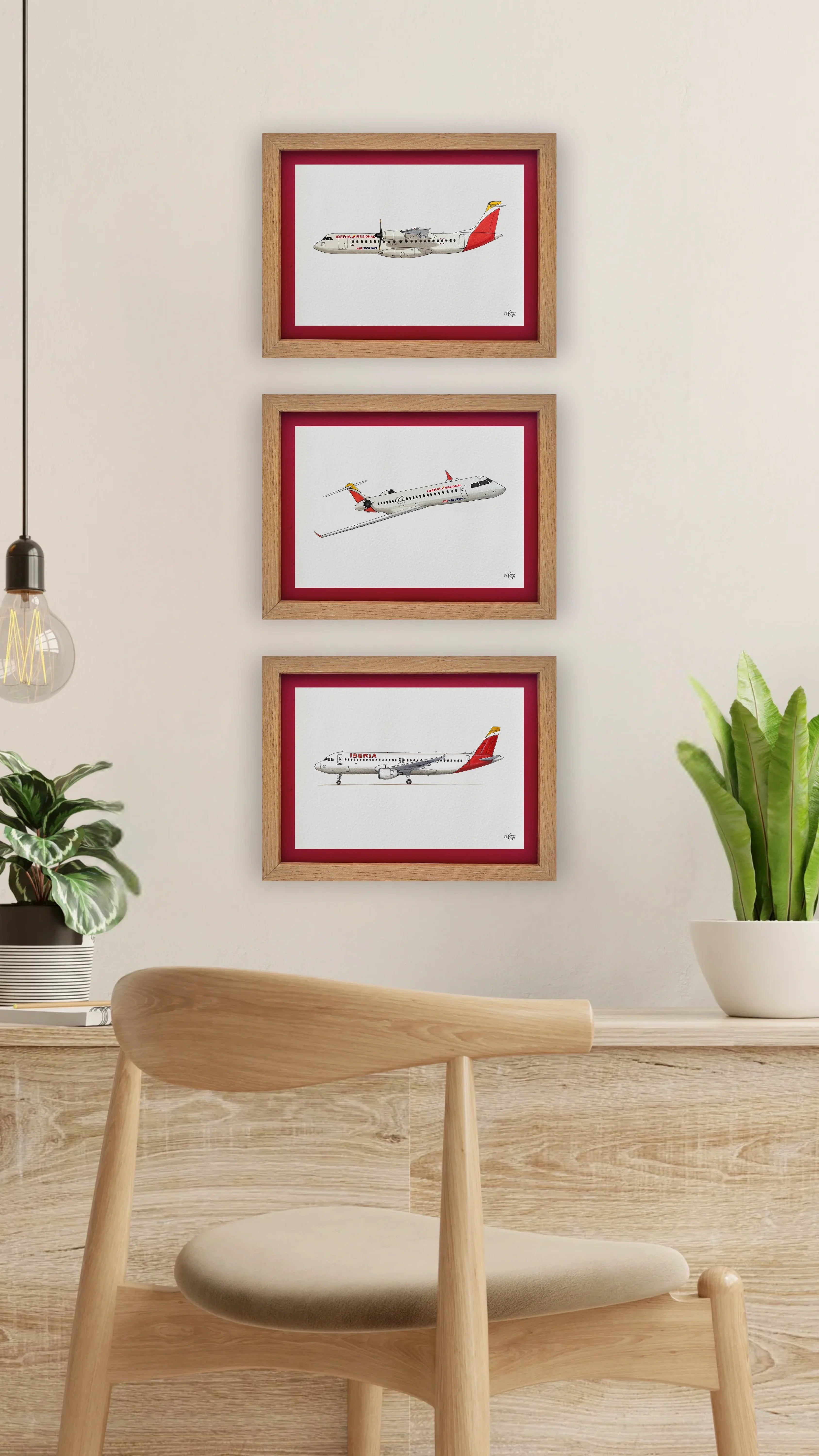 Lámina del avión CRJ 900 - ANE