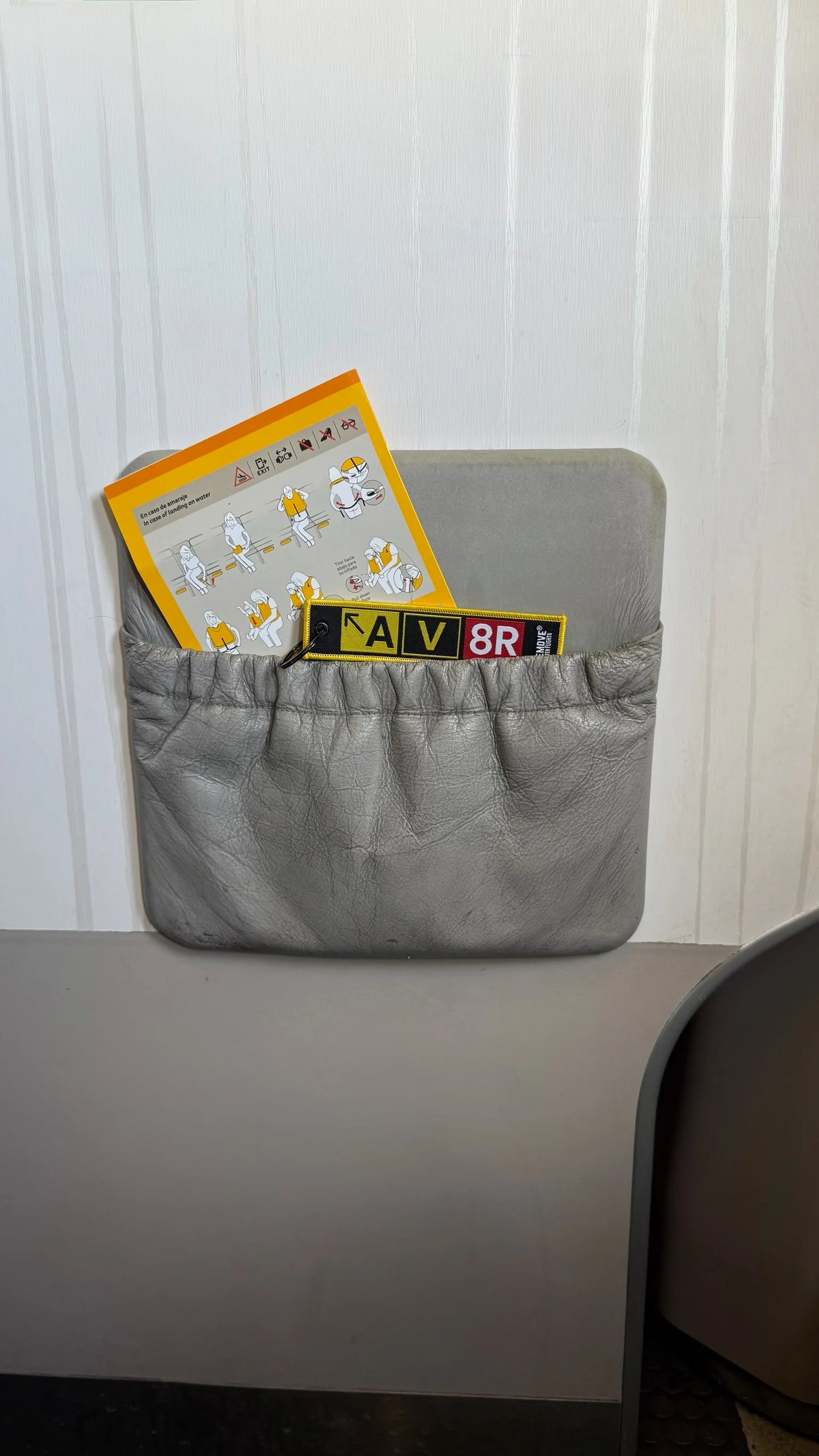 AVIATOR KEYCHAIN IN AN AIRPLANE