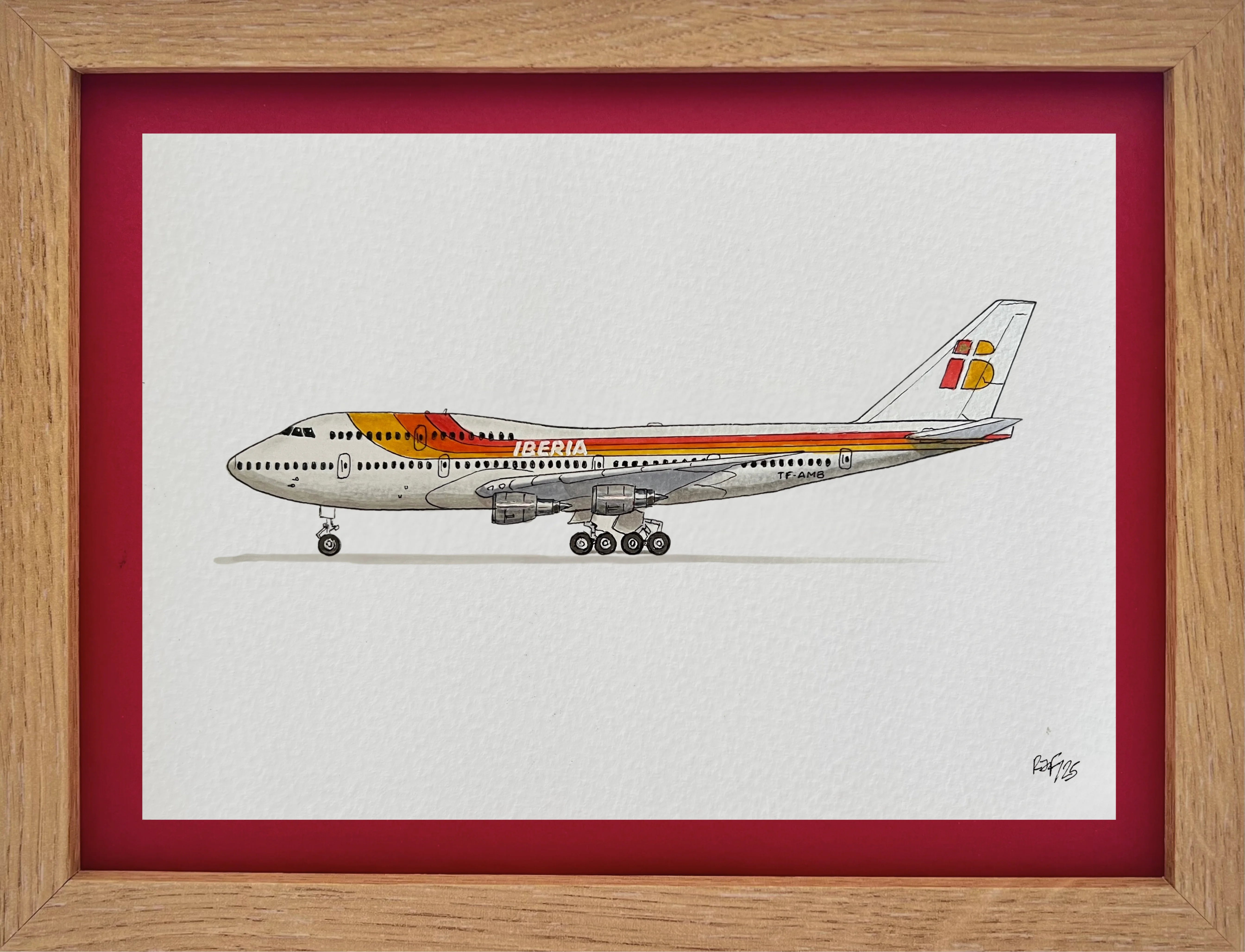 Lámina B747-412 - IBE