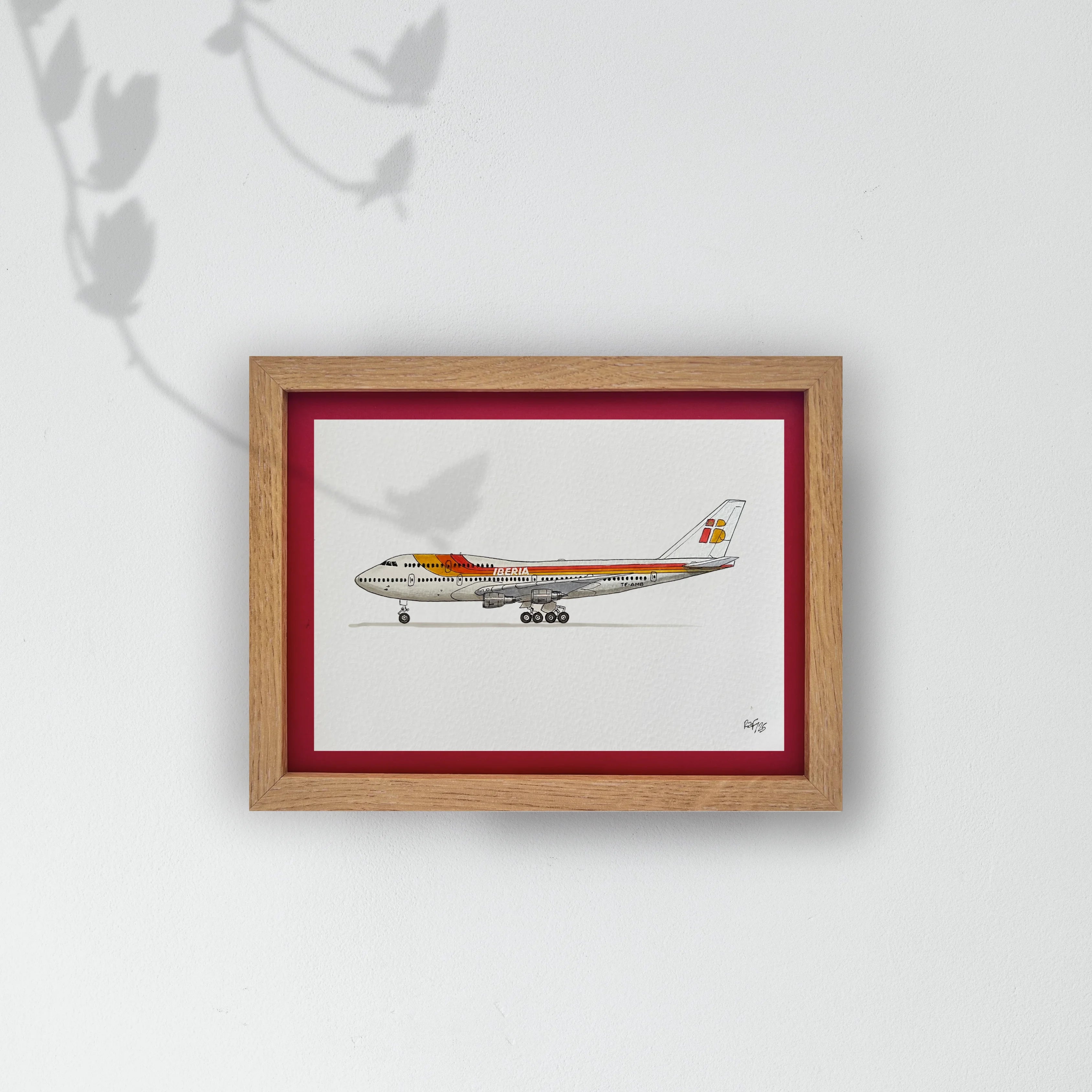 Lámina del Avión B747-412 - IBE