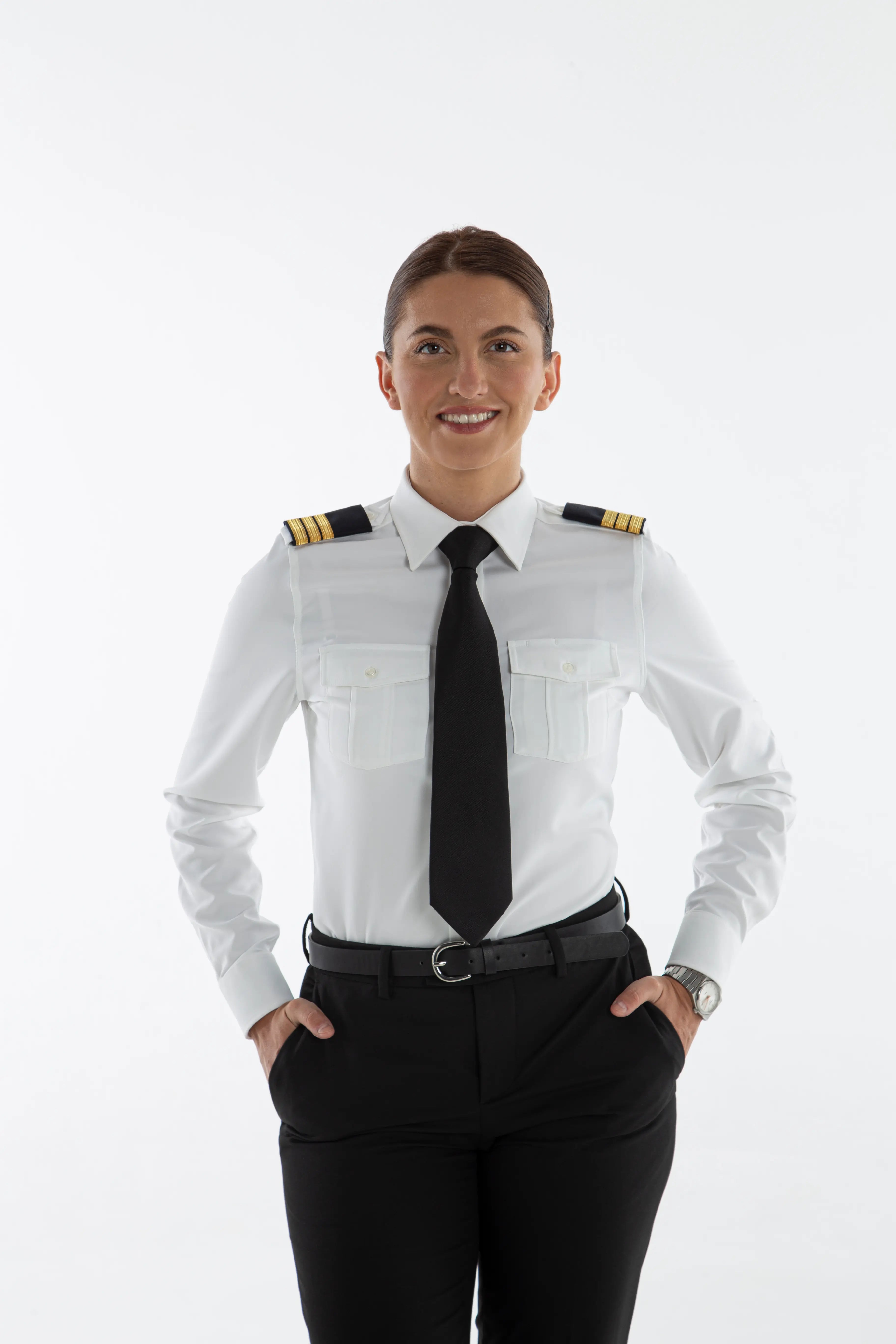 Camisa de piloto de mujer - Manga larga