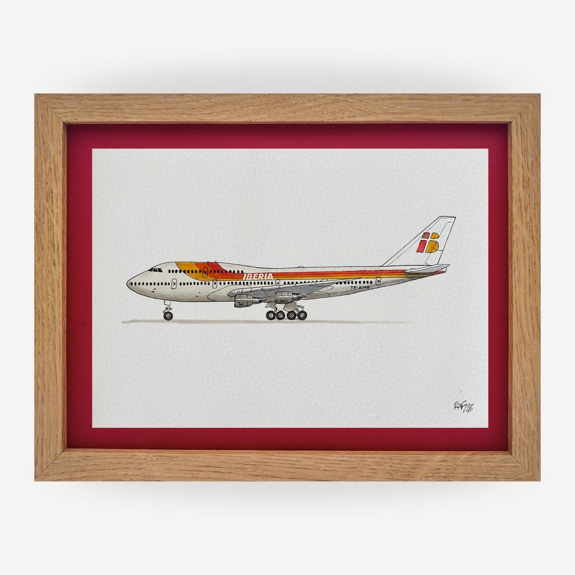 Lámina del Avión B747-412 - IBE