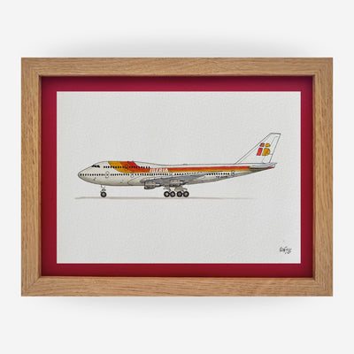 Lámina del Avión B747-412 - IBE