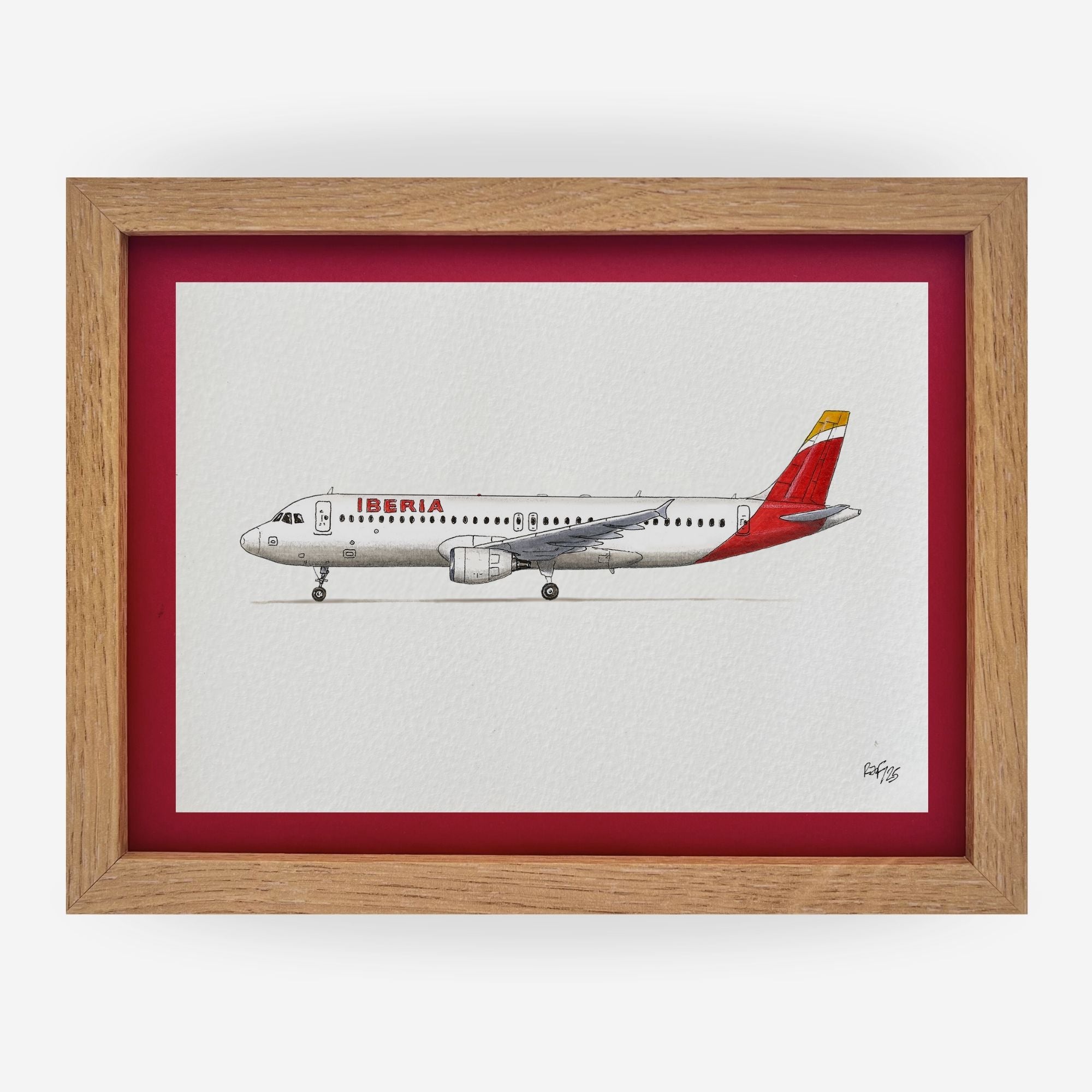 Lámina del avión A320-214 - IBE