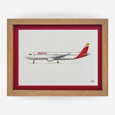 Lámina del avión A320-214 - IBE