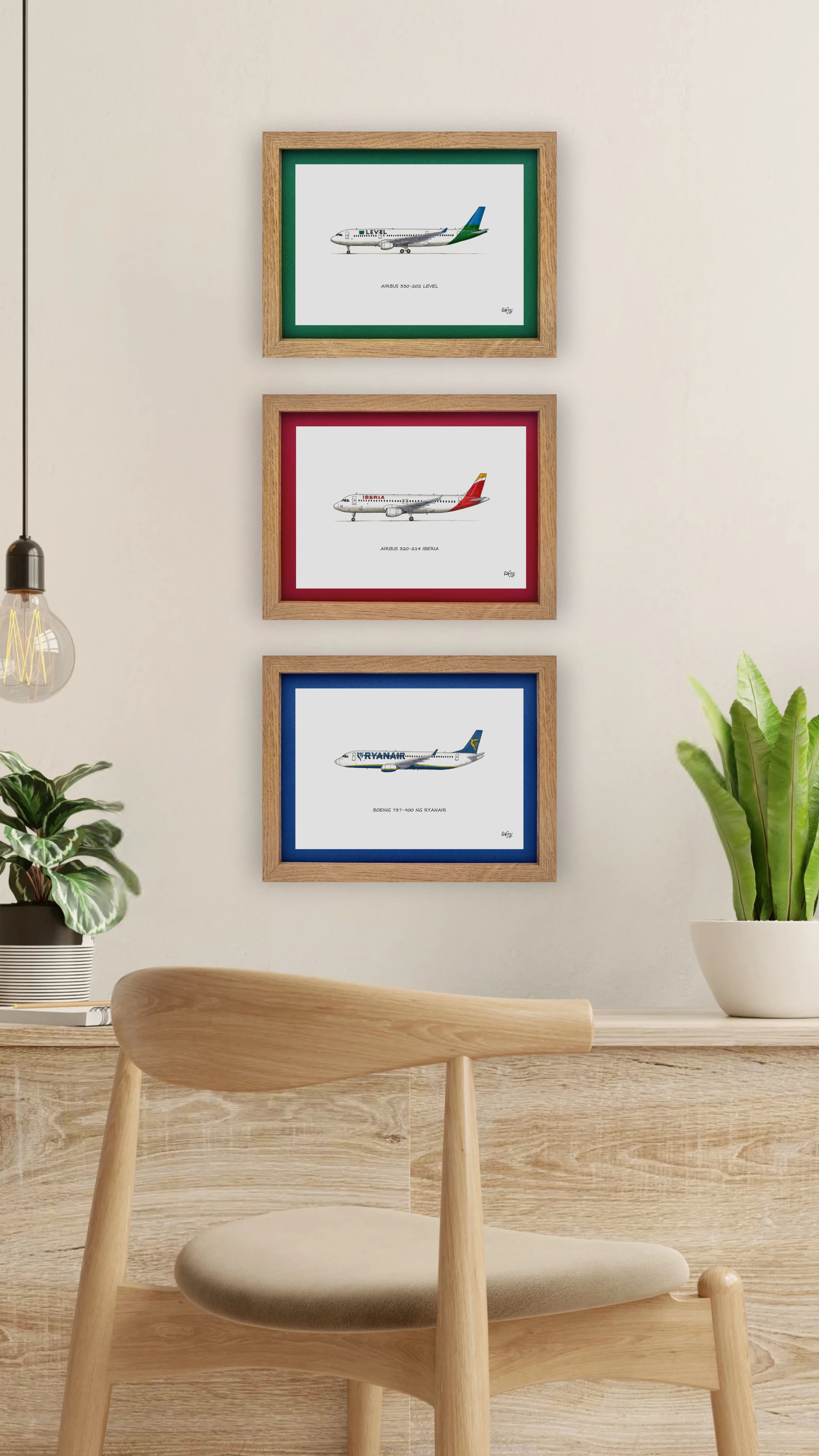 Lámina del avión B737-900 NG - RYR