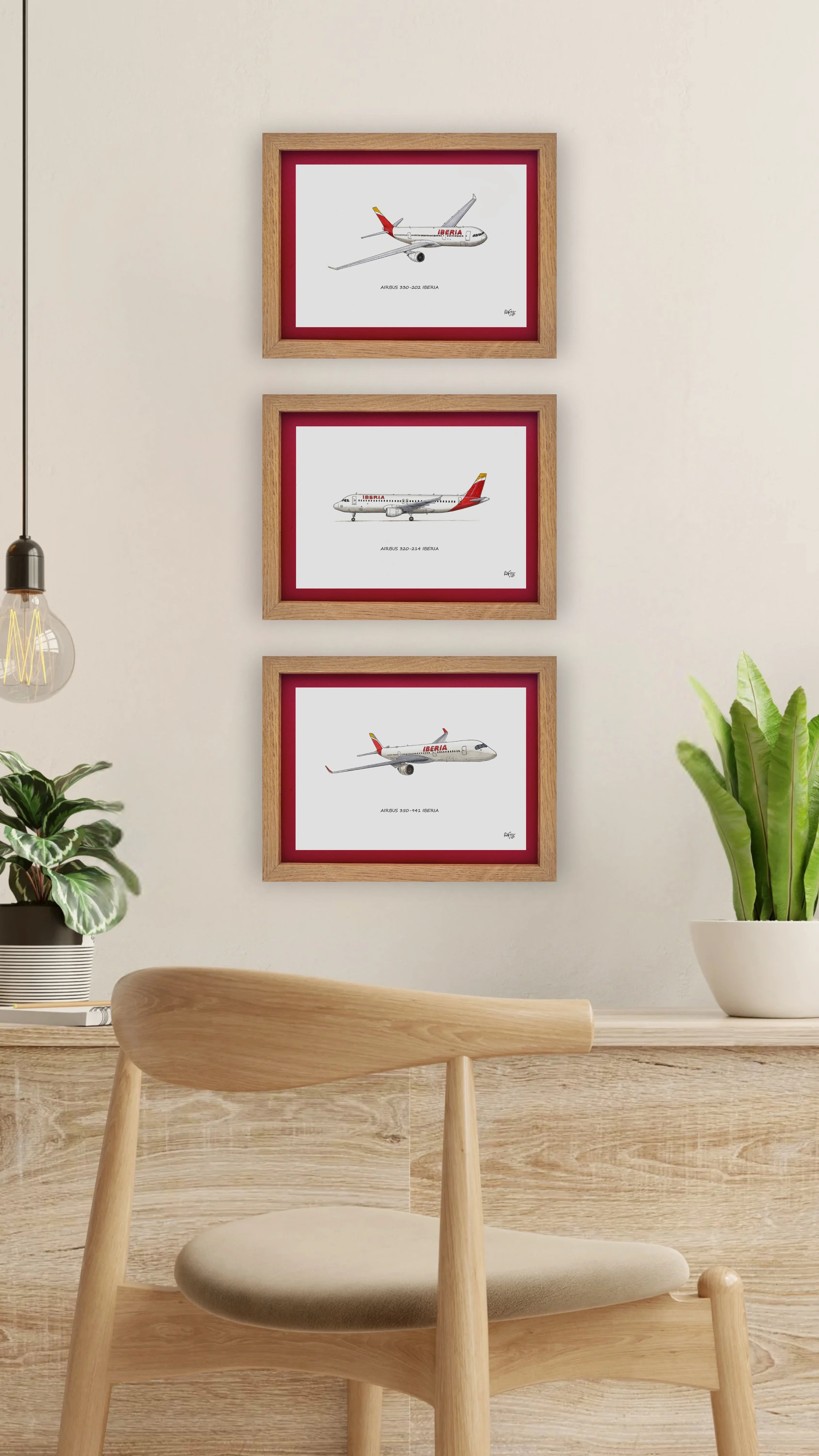 Lámina del avión A320-214 - IBE