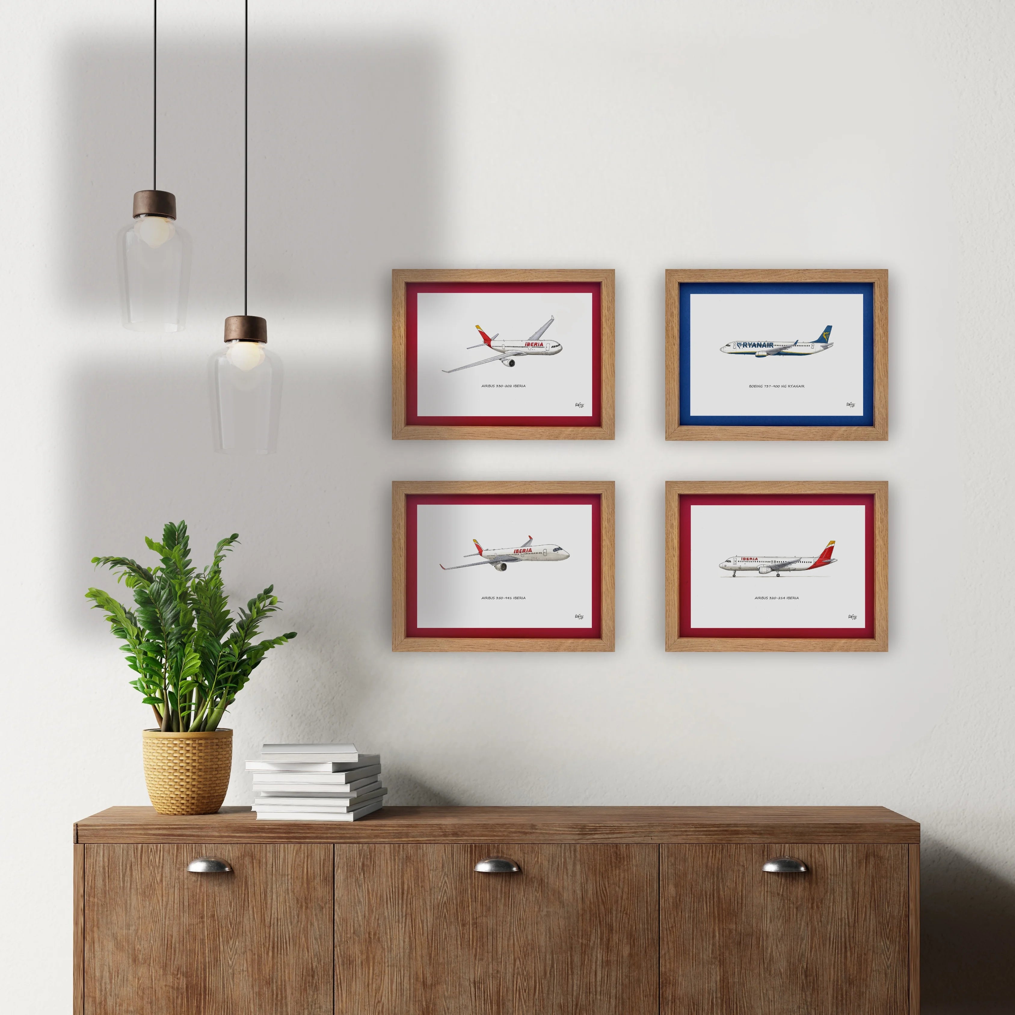 Lámina del avión A320-214 - IBE