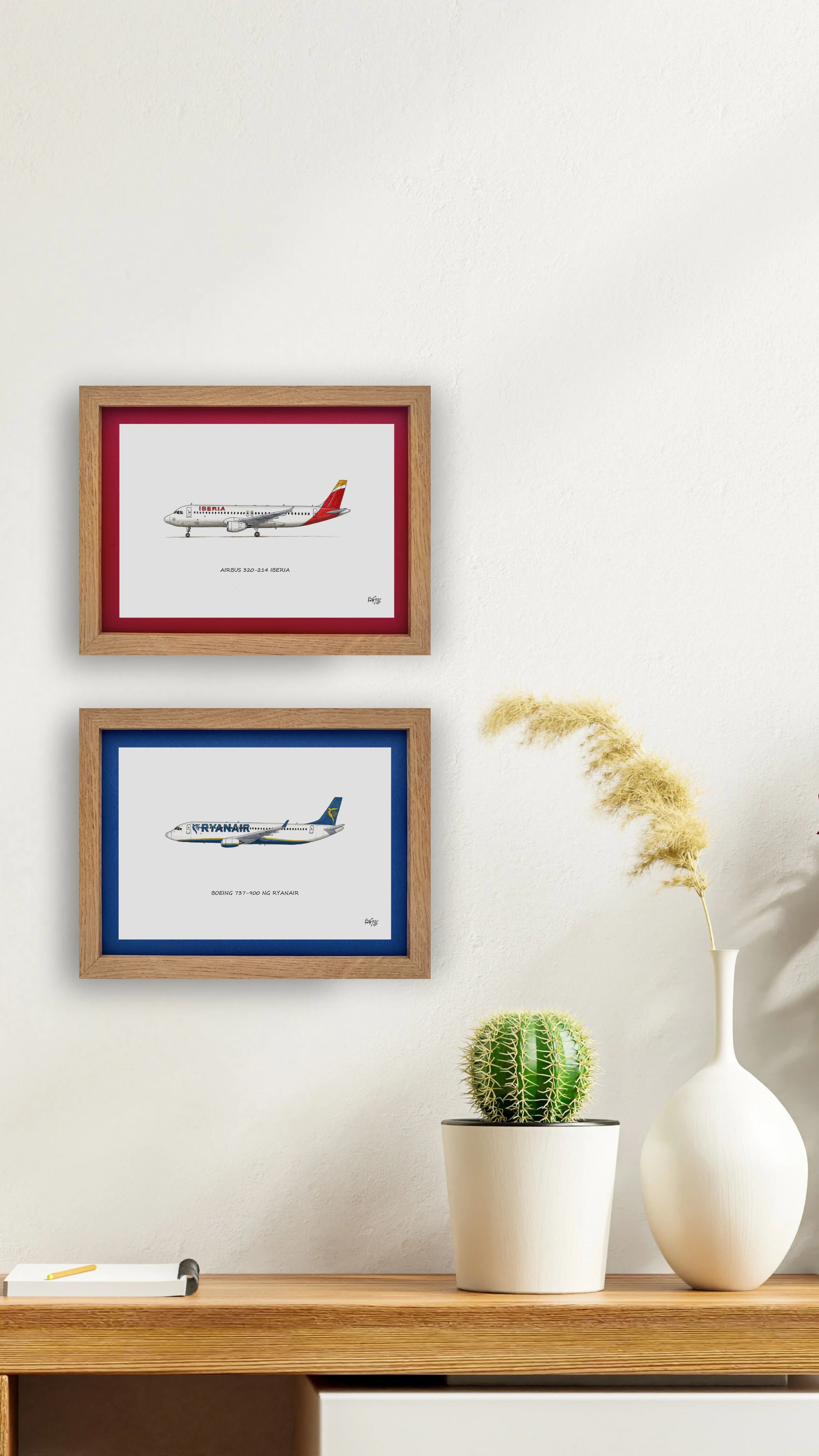 Lámina del avión A320-214 - IBE