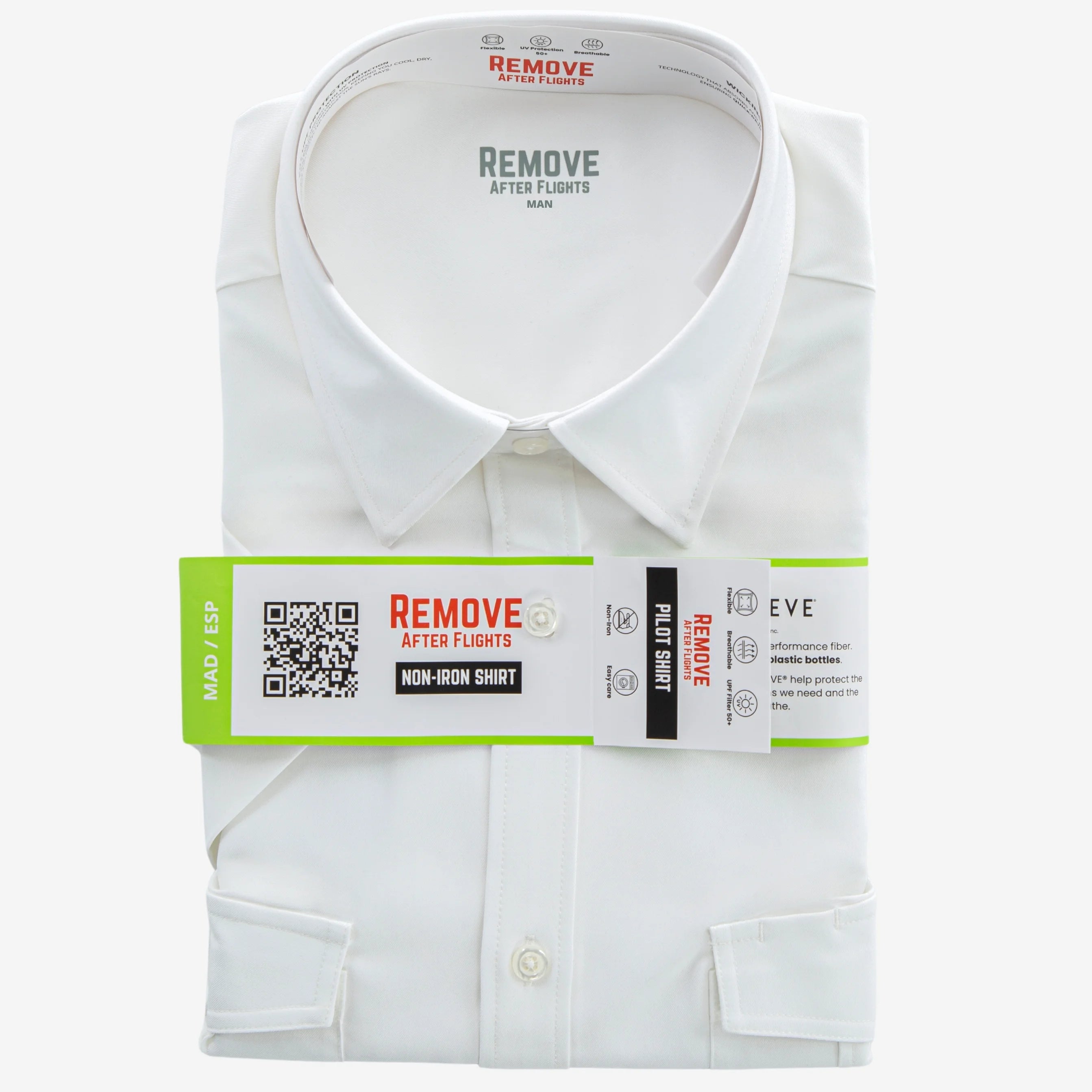 Camisa de piloto de hombre - Manga corta