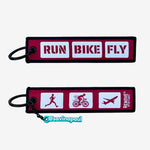 SAVINA PAUL RUN, FLY, BIKE KEYCHAIN