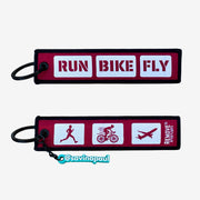 SAVINA PAUL RUN, FLY, BIKE KEYCHAIN