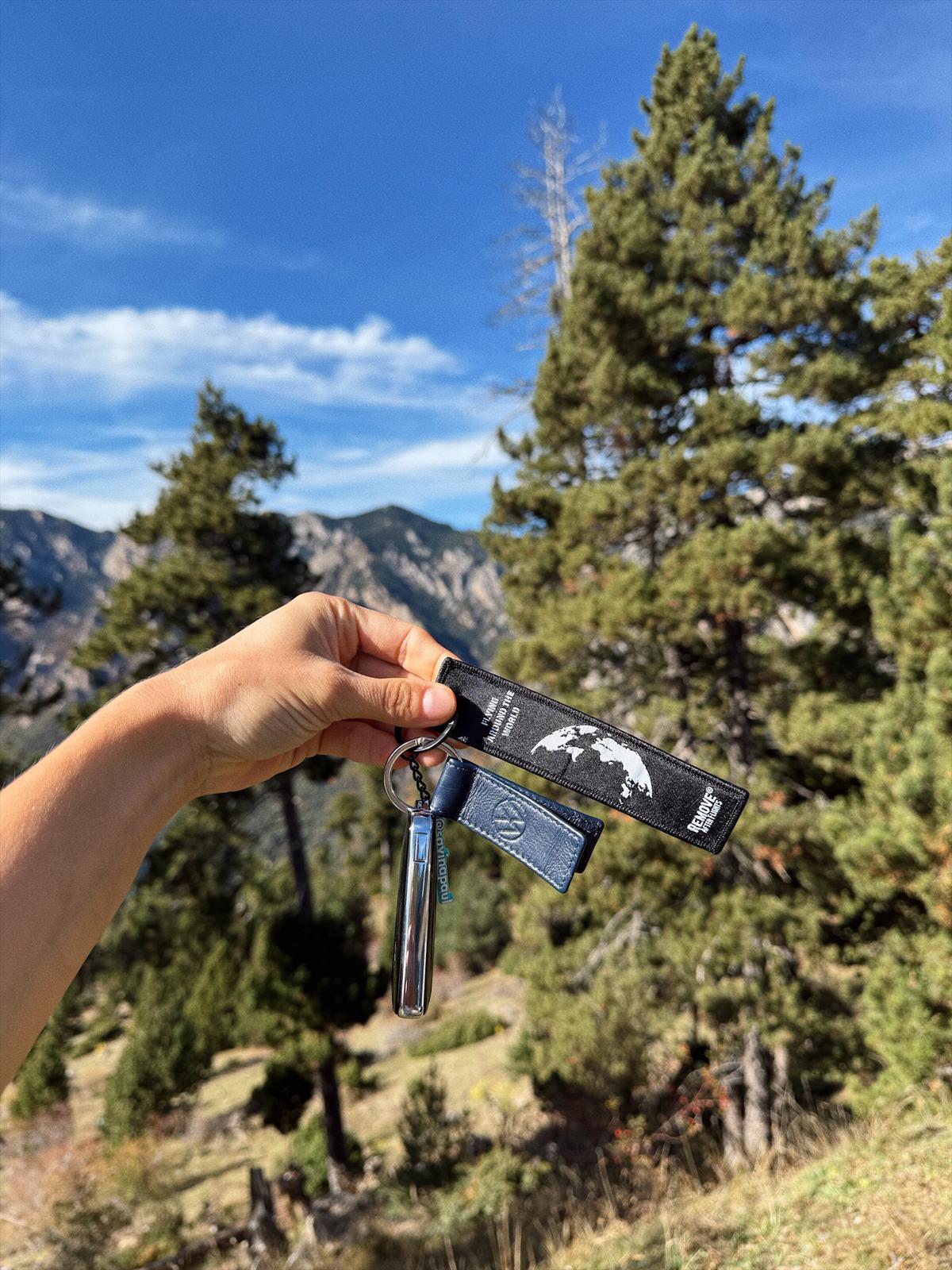 SAVINA PAUL AND HER PILOT KEYCHAIN